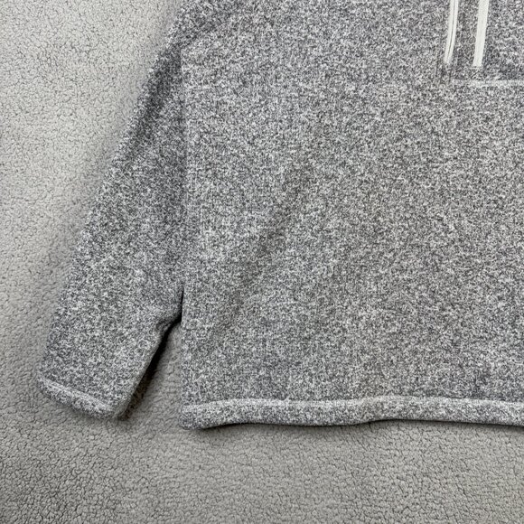 The North Face Sweater Mens XXL 1/4 Zip Pullover Gray Fleece Lined High Neck - Picture 4 of 15